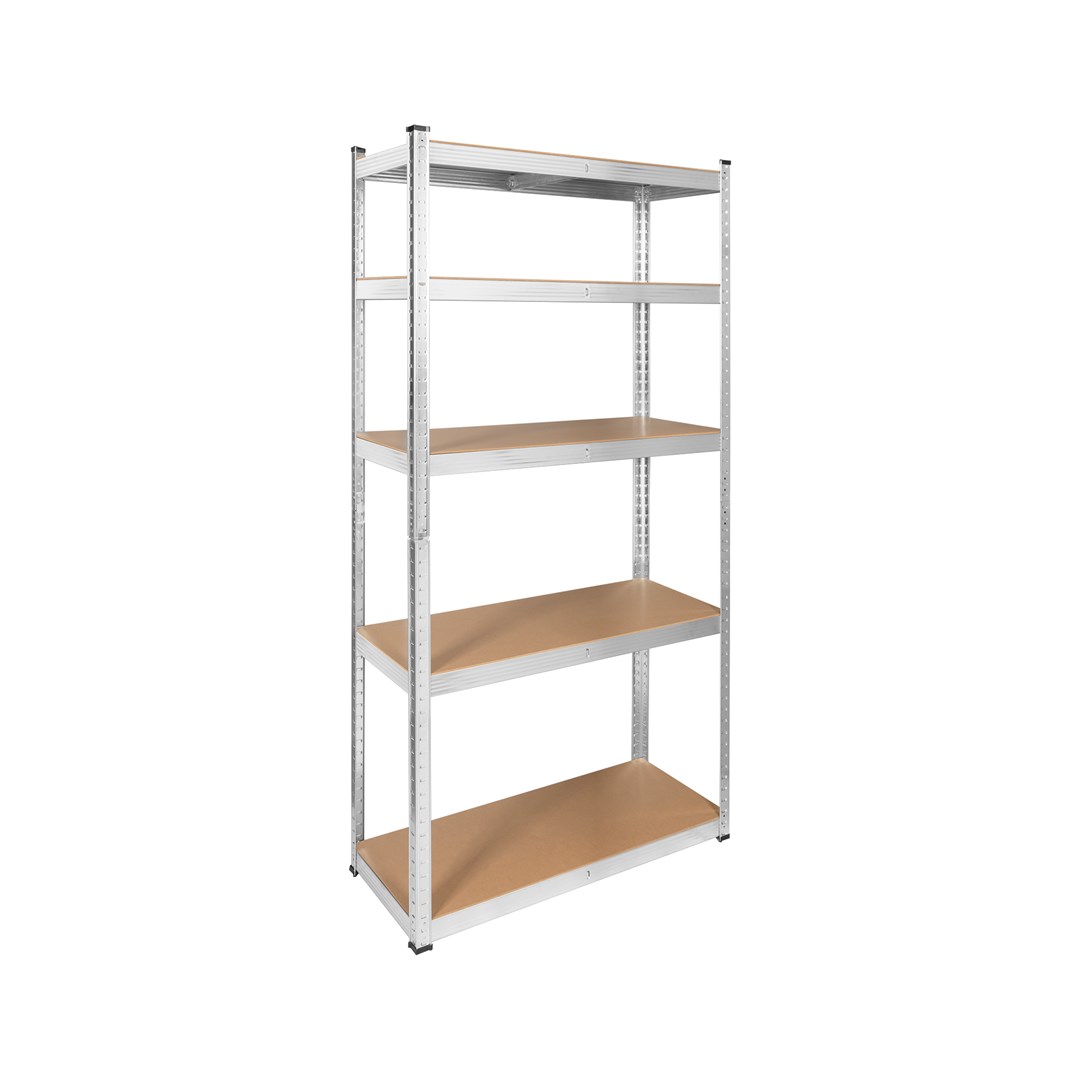 Metalni ormarić za pohranu REBEL RB-1250 175kg x5 180x90x40cm Galvanizirani sklopivi MDF-0