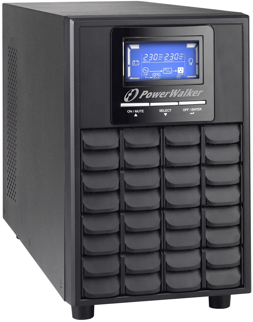 UPS POWERWALKER VFI 2000C (2 kVA, 1600 W, 4 AC outlet(s), LCD, crna boja)-2