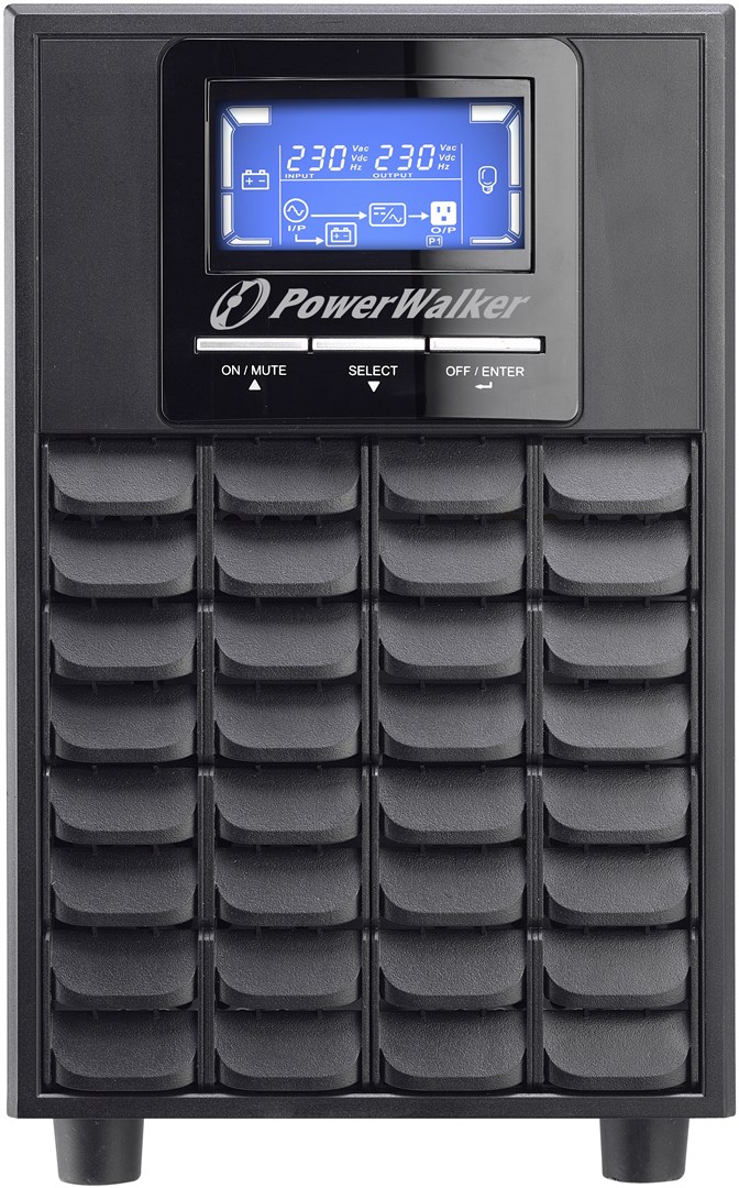 UPS POWERWALKER VFI 2000C (2 kVA, 1600 W, 4 AC outlet(s), LCD, crna boja)-1