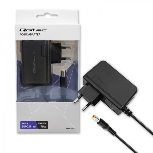 Univerzalni adapter QOLTEC 19W (9V/2.1A, 5.5x2.5mm)-0