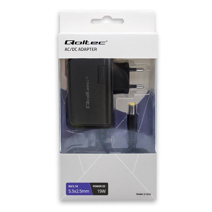 Univerzalni adapter QOLTEC 19W (9V/2.1A, 5.5x2.5mm)-6