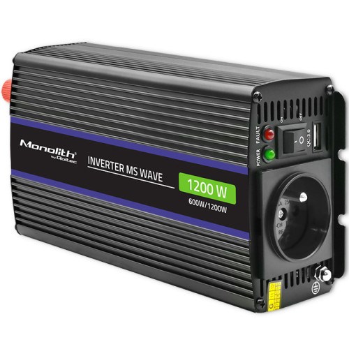 Qoltec Monolith power adapter/inverter Auto/Indoor 600 W Black-7