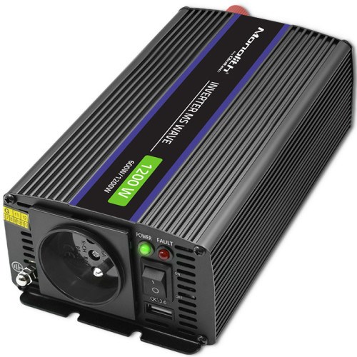 Qoltec Monolith power adapter/inverter Auto/Indoor 600 W Black-10