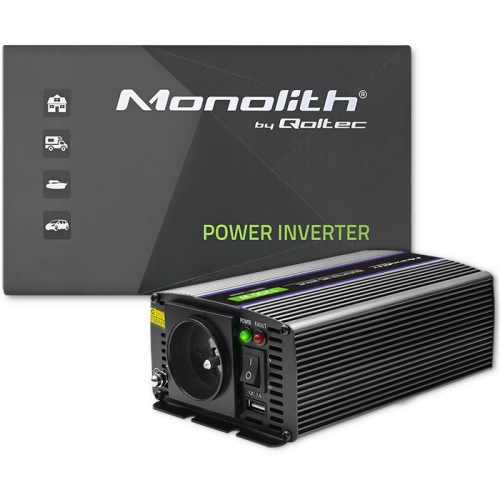 Qoltec Monolith power adapter/inverter Auto/Indoor 600 W Black-11