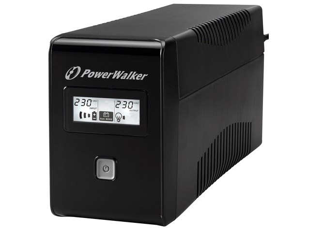 UPS napajanje POWER WALKER VI 650 LCD (650VA/360W, Line-Interactive, LCD zaslon)