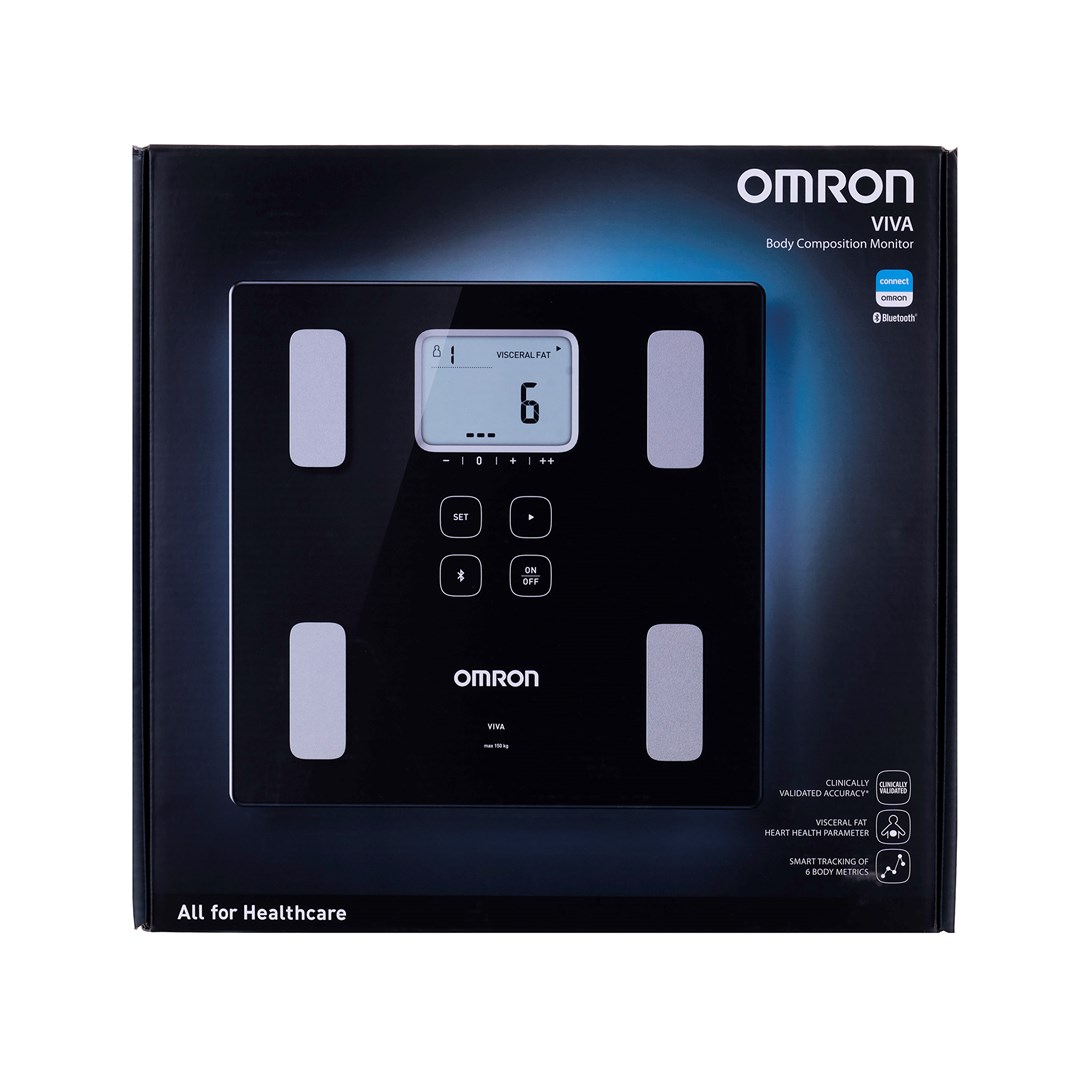 Elektronička osobna vaga OMRON VIVA Square Black-4