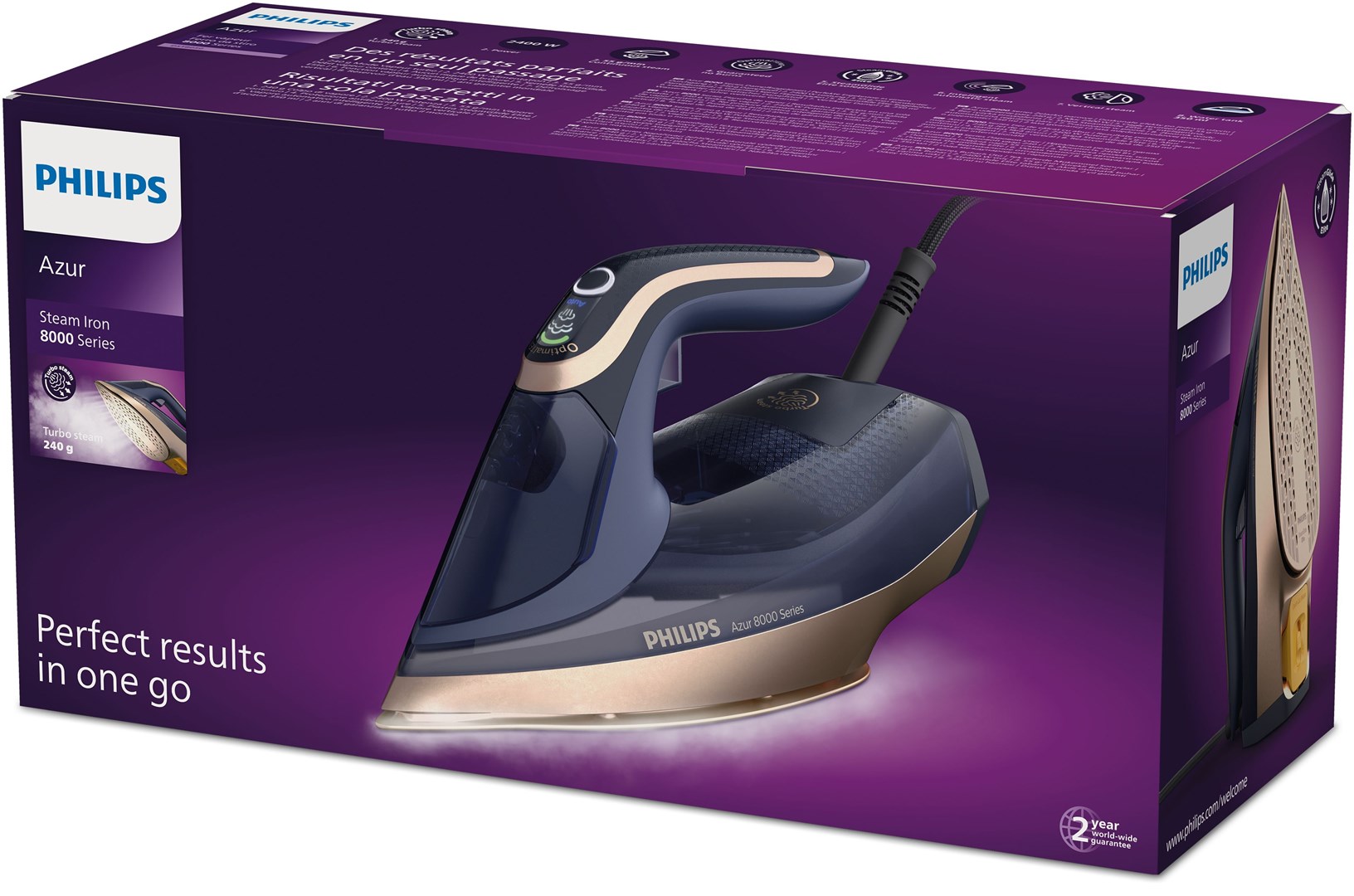 Glačalo na paru PHILIPS Azur 8000 Series (DST8050/20)-2