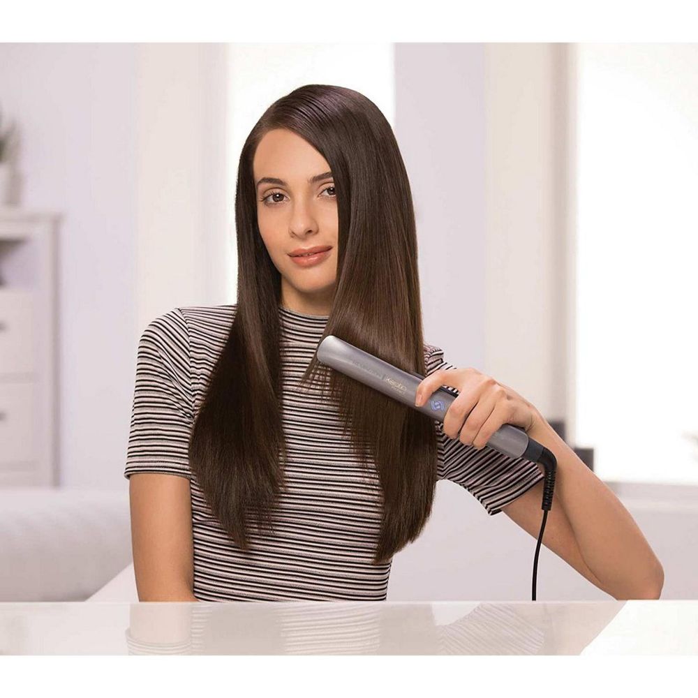 Pegla za kosu REMINGTON S8598 Keratin Protect (inteligentni senzor vlage, keramički ploče obogaćene keratinom i bademovim uljem, 5 temperatura 160–230 °C, digitalni zaslon, brzo grijanje 15 s, automatsko isključivanje)-4