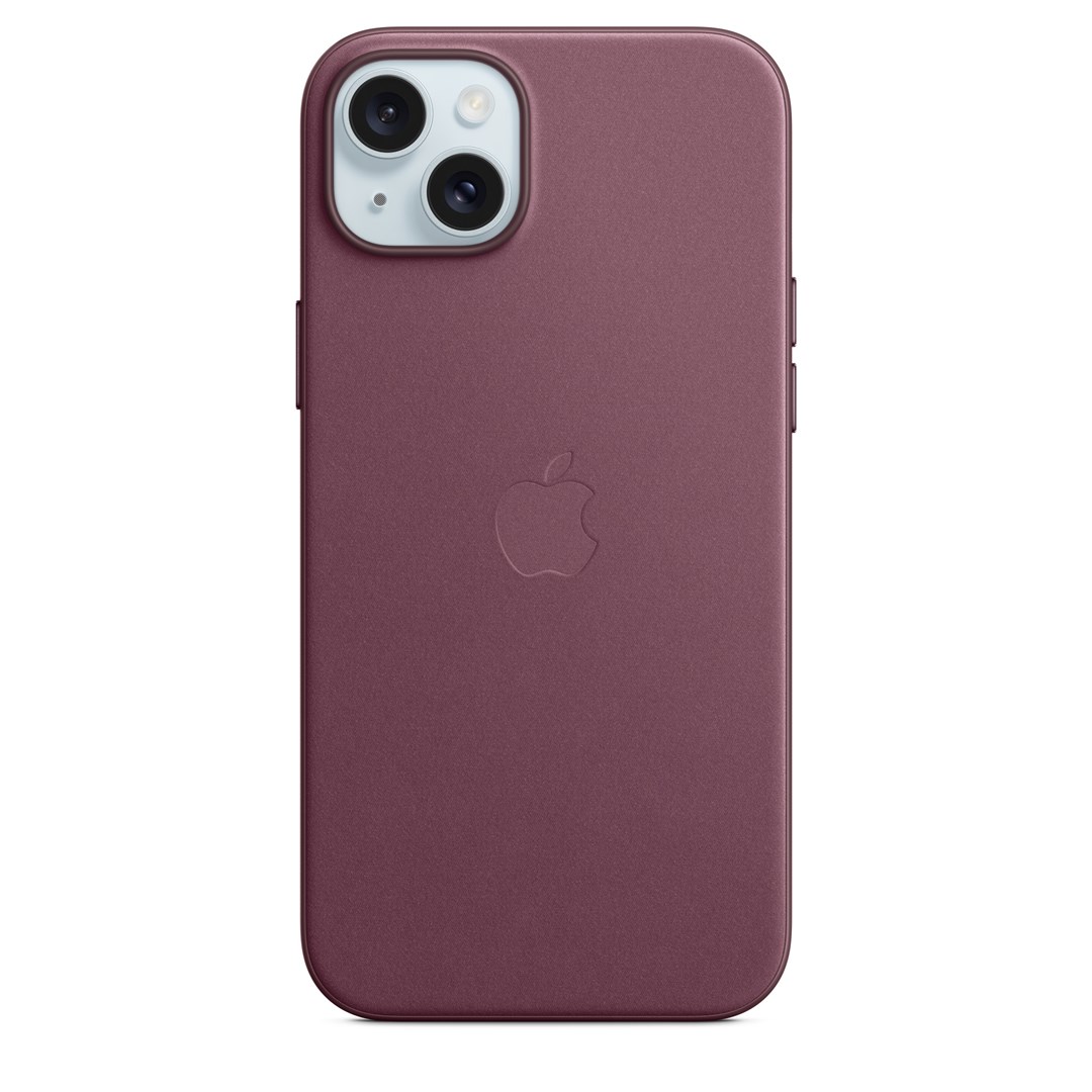 APPLE iPhone 15 Plus FineWoven Case with MagSafe - Mulberry-0