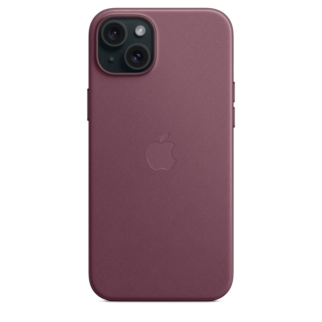 APPLE iPhone 15 Plus FineWoven Case with MagSafe - Mulberry-4