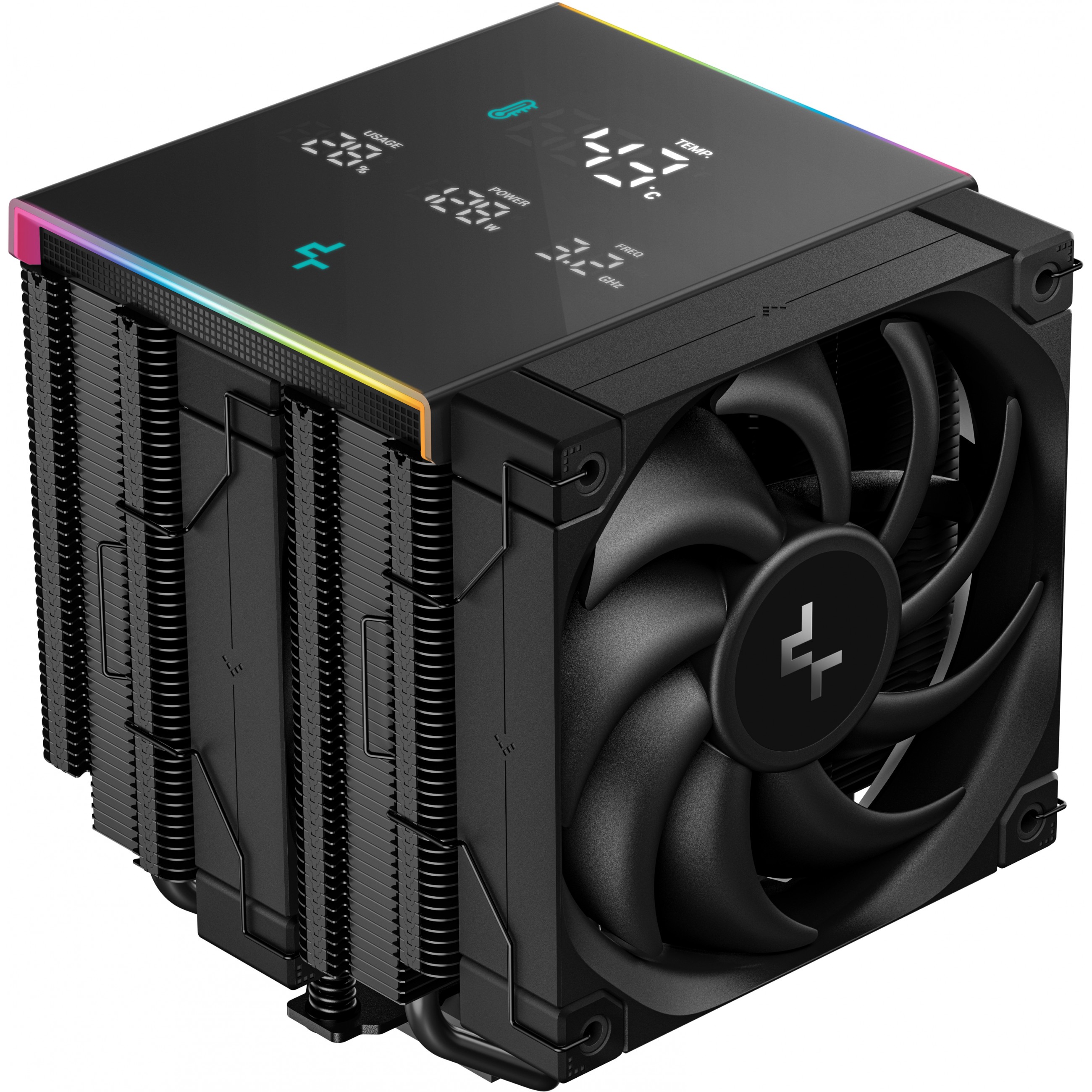 Tekuće hlađenje DEEPCOOL AK620 DIGITAL PRO (All-in-one, 2x12 cm, PWM, LED, bijelo)