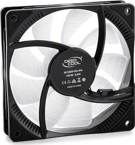 Ventilator za računalno kućište DEEPCOOL RF120 (12 cm, LED, PWM, crni, bijeli)-3