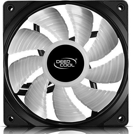Ventilator za računalno kućište DEEPCOOL RF120 (12 cm, LED, PWM, crni, bijeli)-0