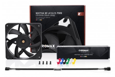 Ventilator za kućište računala Noctua NF-A12X15 PWM CH.BK.S (12 cm crni)-2
