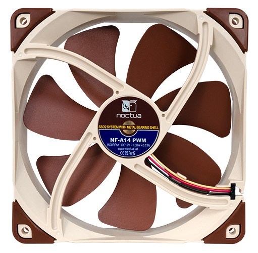 Ventilator za kućište računala Noctua NF-A14 PWM (14 cm, smeđi)-3
