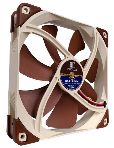 Ventilator za kućište računala Noctua NF-A14 PWM (14 cm, smeđi)-1