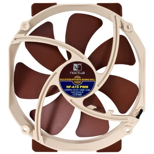 Ventilator za kućište računala Noctua NOC-NF-A15-PWM (14 cm, bež-smeđi, 1 komad)-3