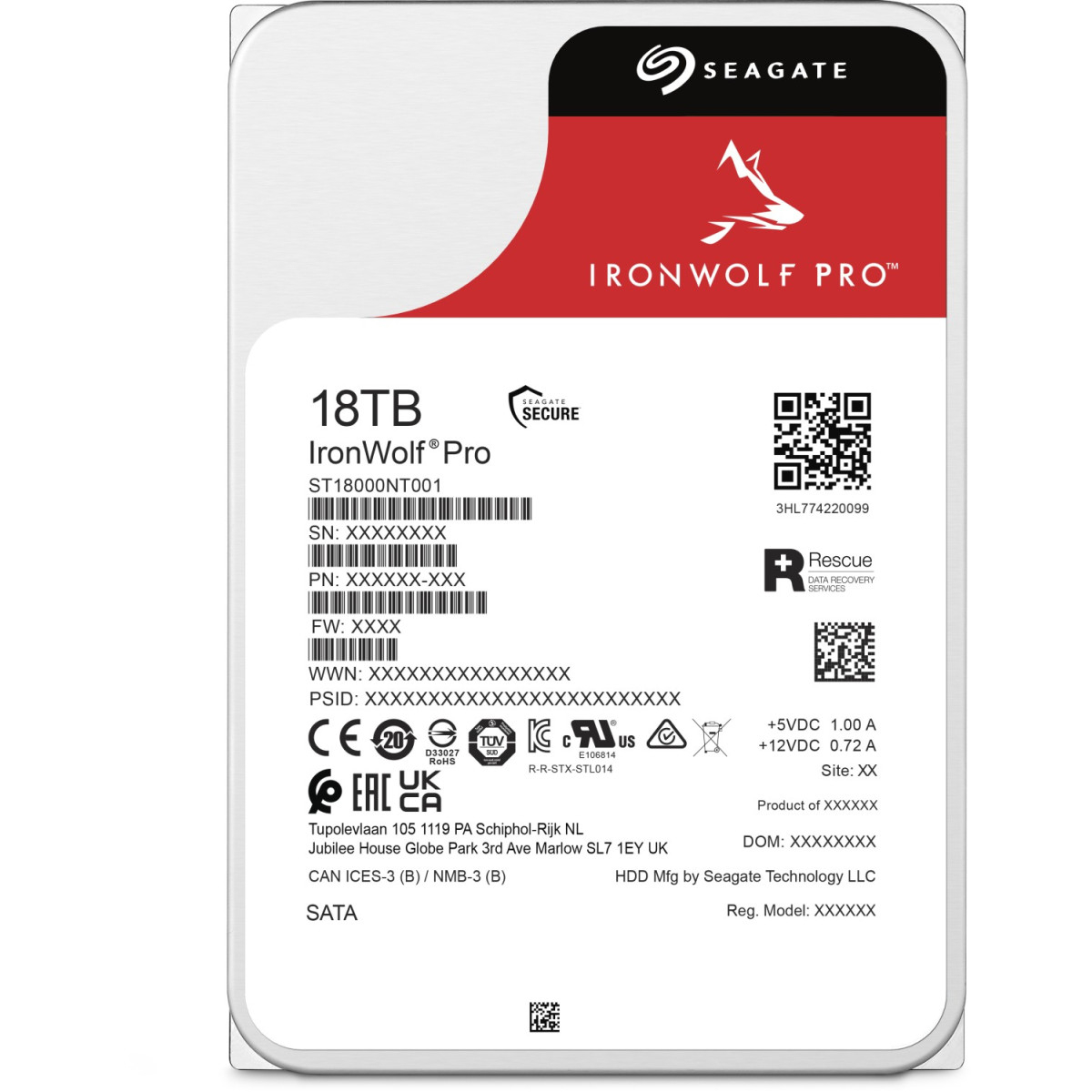 HDD SEAGATE IronWolf Pro ST18000NT001 3.5" 18 TB-9