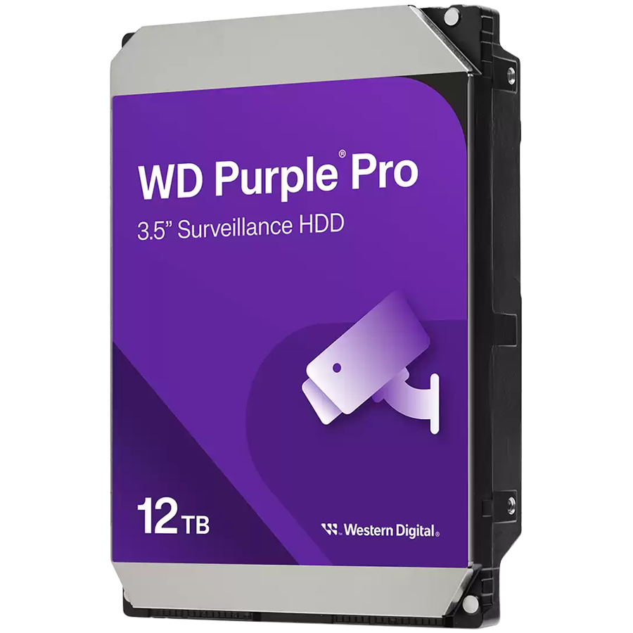 HDD WESTERN DIGITAL Purple Pro 12TB (3,5", SATA, 7200 RPM, 272 MB/s, 512 MB buffer)