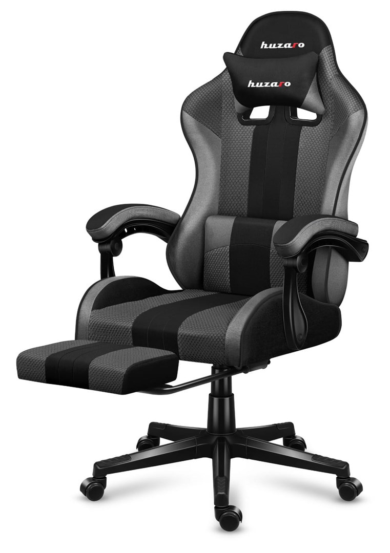 HUZARO FORCE 4.7 GREY MESH GAMING CHAIR-6