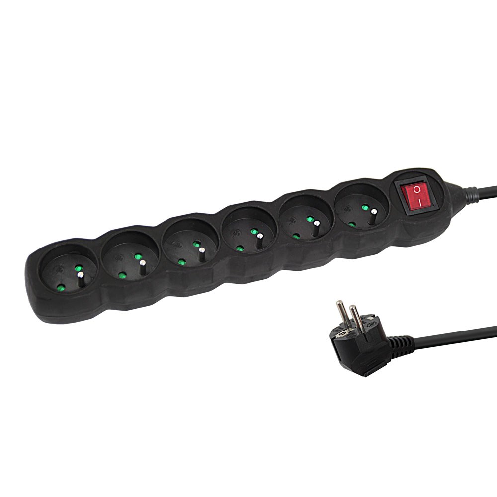 Power strip ESPERANZA ELK217K (6 utičnica, 1,5 m, crna)-0