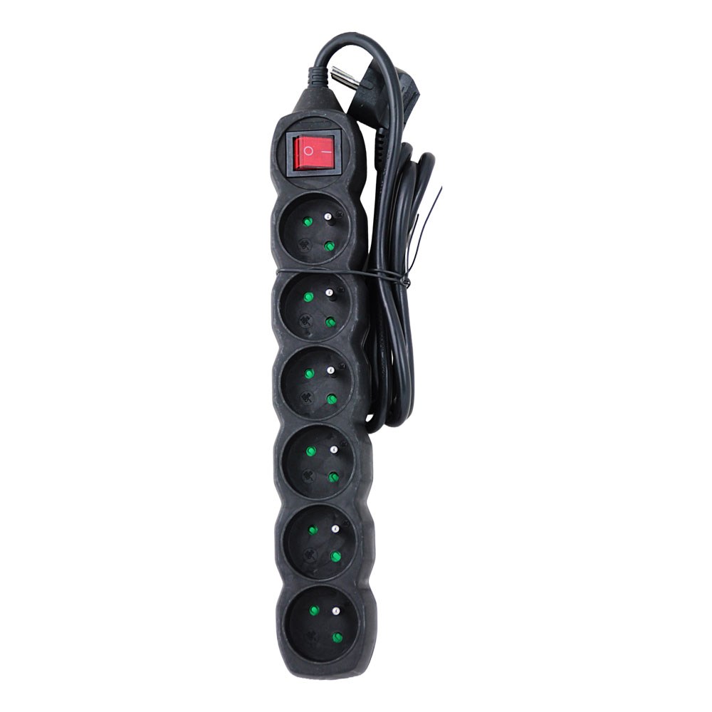Power strip ESPERANZA ELK217K (6 utičnica, 1,5 m, crna)-1