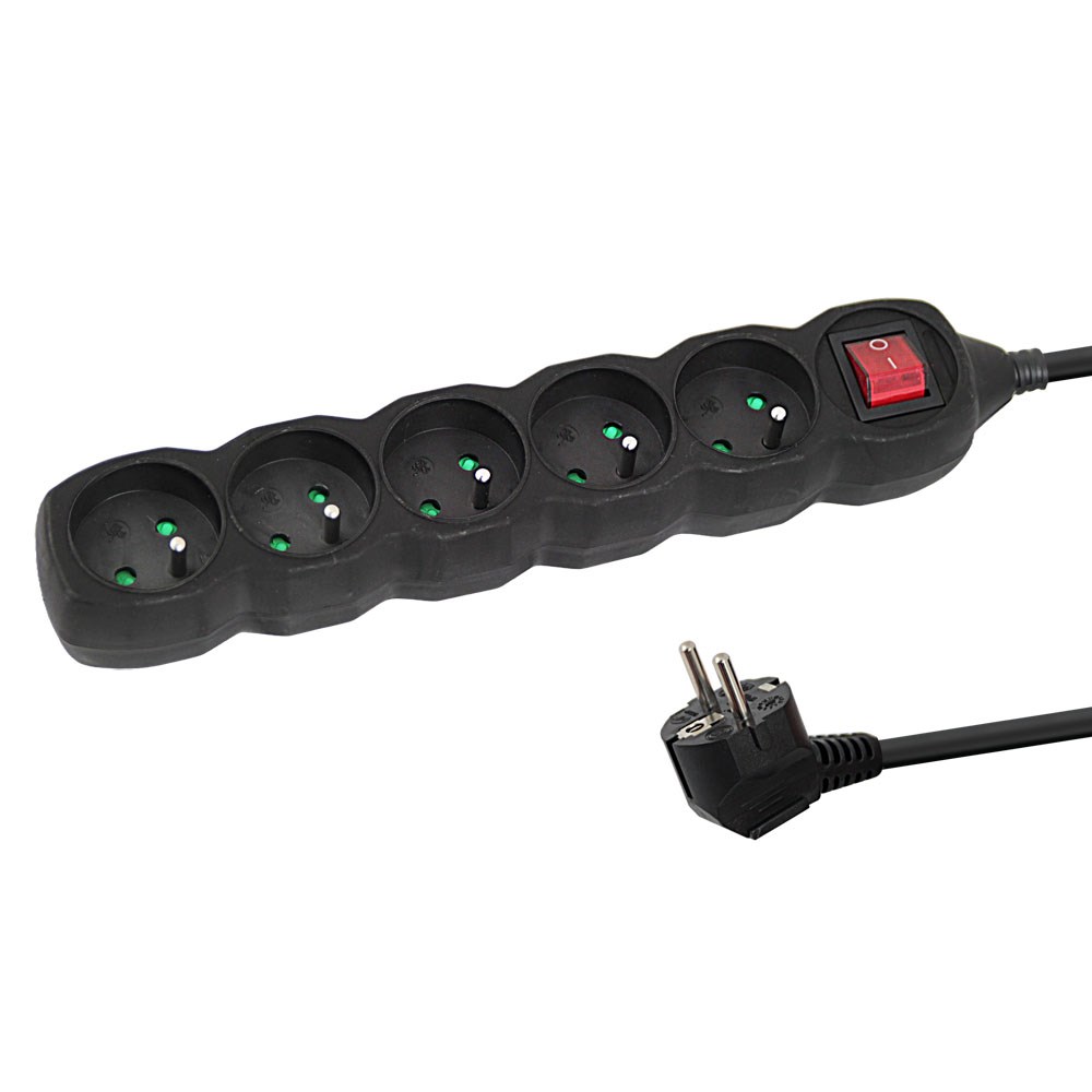 Power strip ESPERANZA ELK214K (5 utičnica, 1,5 m, crna)-0