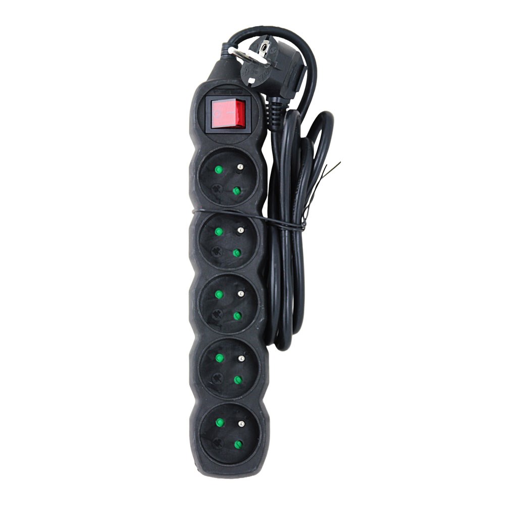 Power strip ESPERANZA ELK214K (5 utičnica, 1,5 m, crna)-2