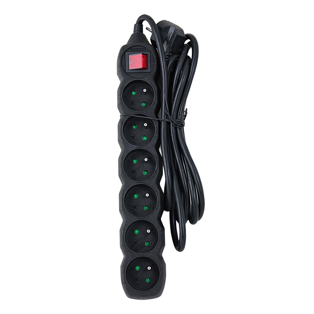 Power strip ESPERANZA ELK218K (6 utičnica, 3 m, crna)-2