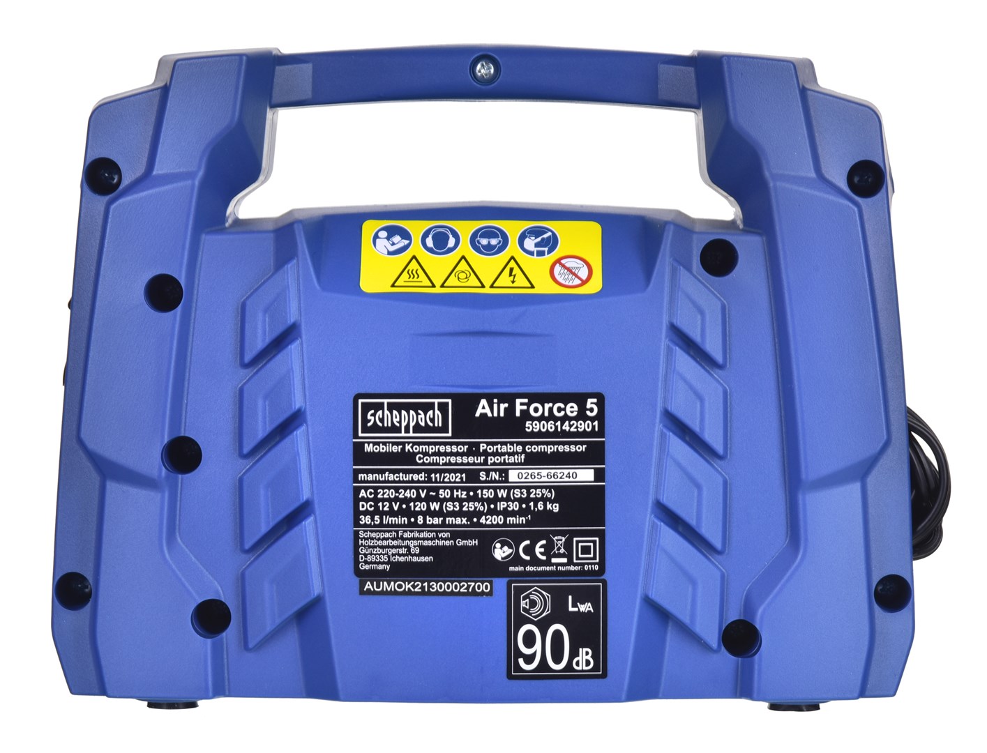 Kompresor zraka SCHEPPACH 5906142901 (0.2 W, AC)-10