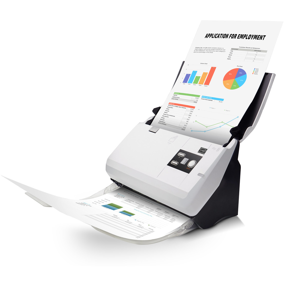 Skener PLUSTEK SmartOffice PN30U (ADF scanner, dual CIS, LED, ultrasonic double sheet detection, minimum processor Pentium R IV 2.4 GHz)-4