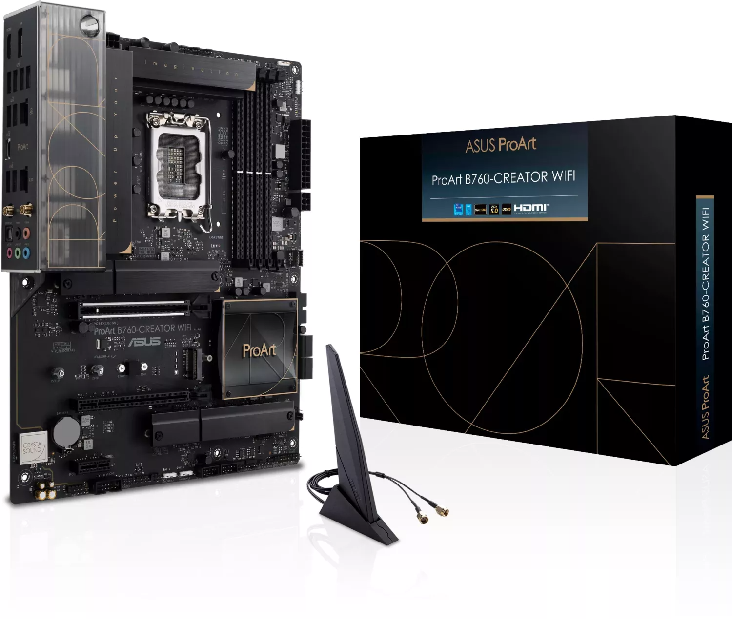 ASUS ProArt B760-CREATOR WIFI, DDR5, 2.5Gb LAN, SATA3, USB3.2Gen2x2, DP, Wi-Fi 6, LGA1700 ATX