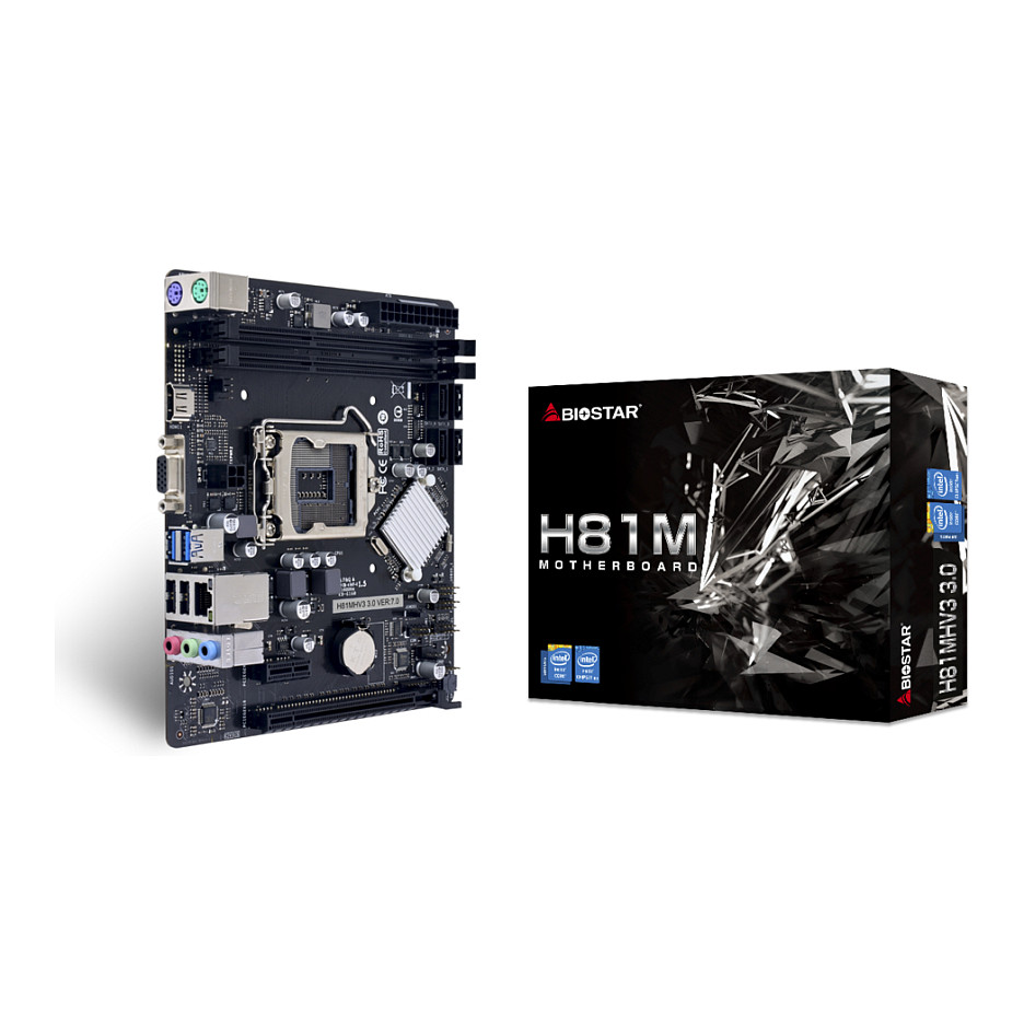 Matična ploča BIOSTAR H81MHV3 3.0 H81 (Intel H81, LGA 1150, micro ATX)-3