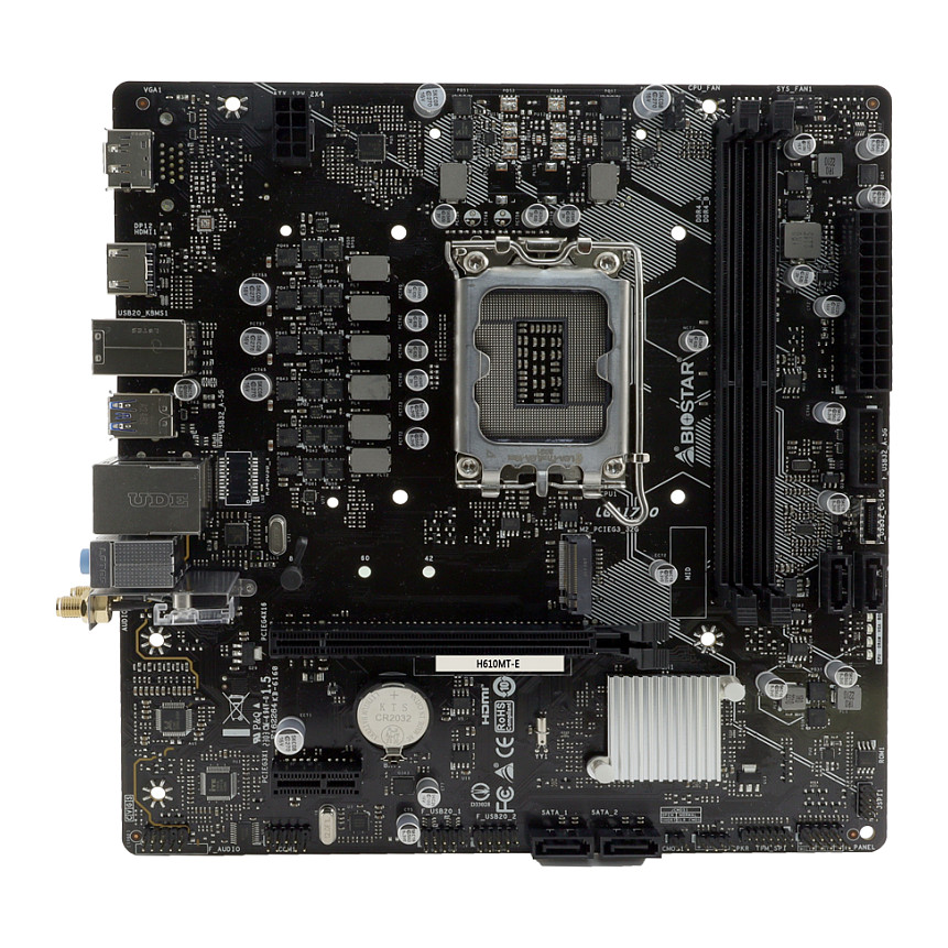 Motherboard BIOSTAR H610MT-E Intel H610 LGA 1700 micro ATX-1