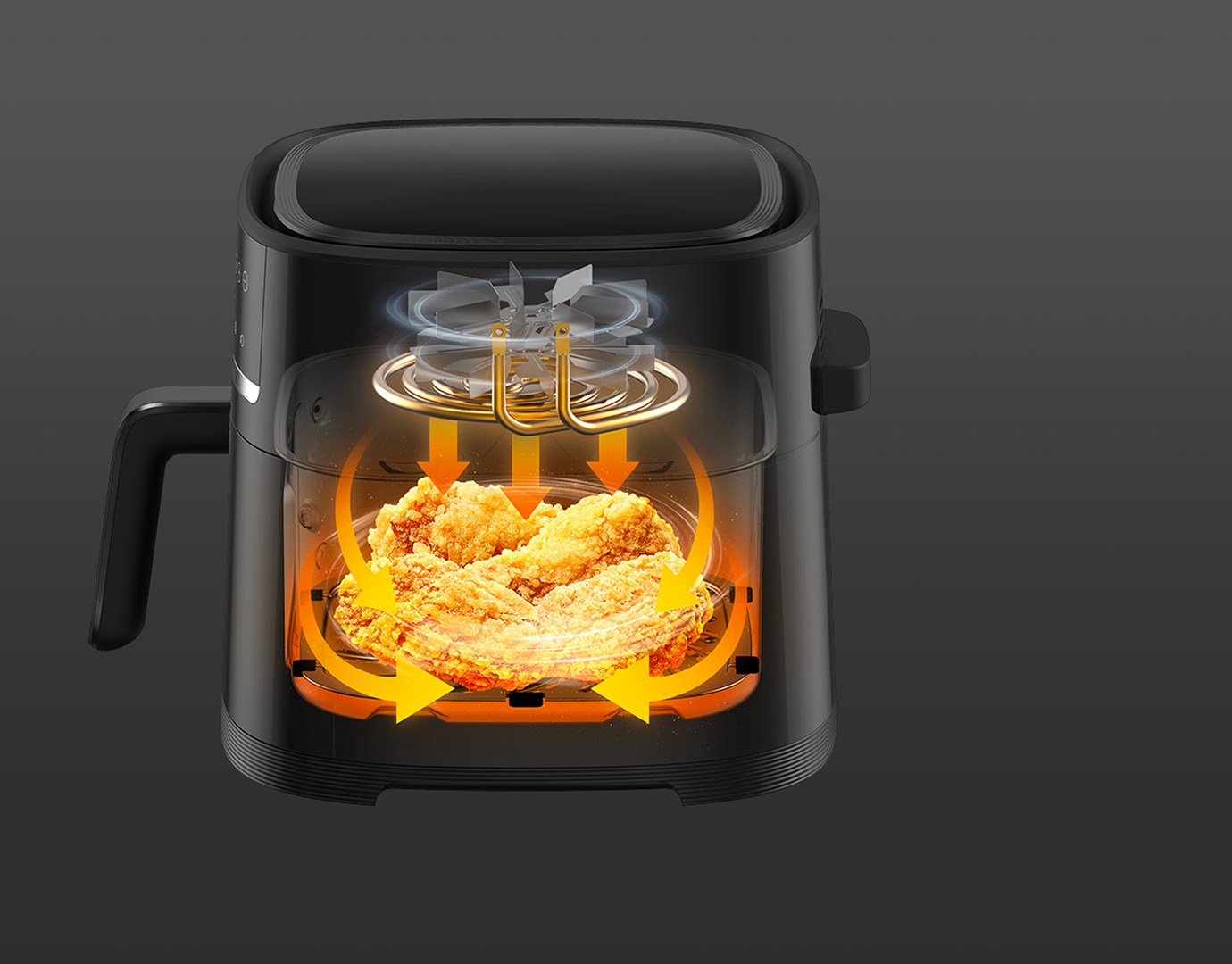 Friteza na vrući zrak XIAOMI Air Fryer 6L MAF08 (6l, 1500w, crna)-2