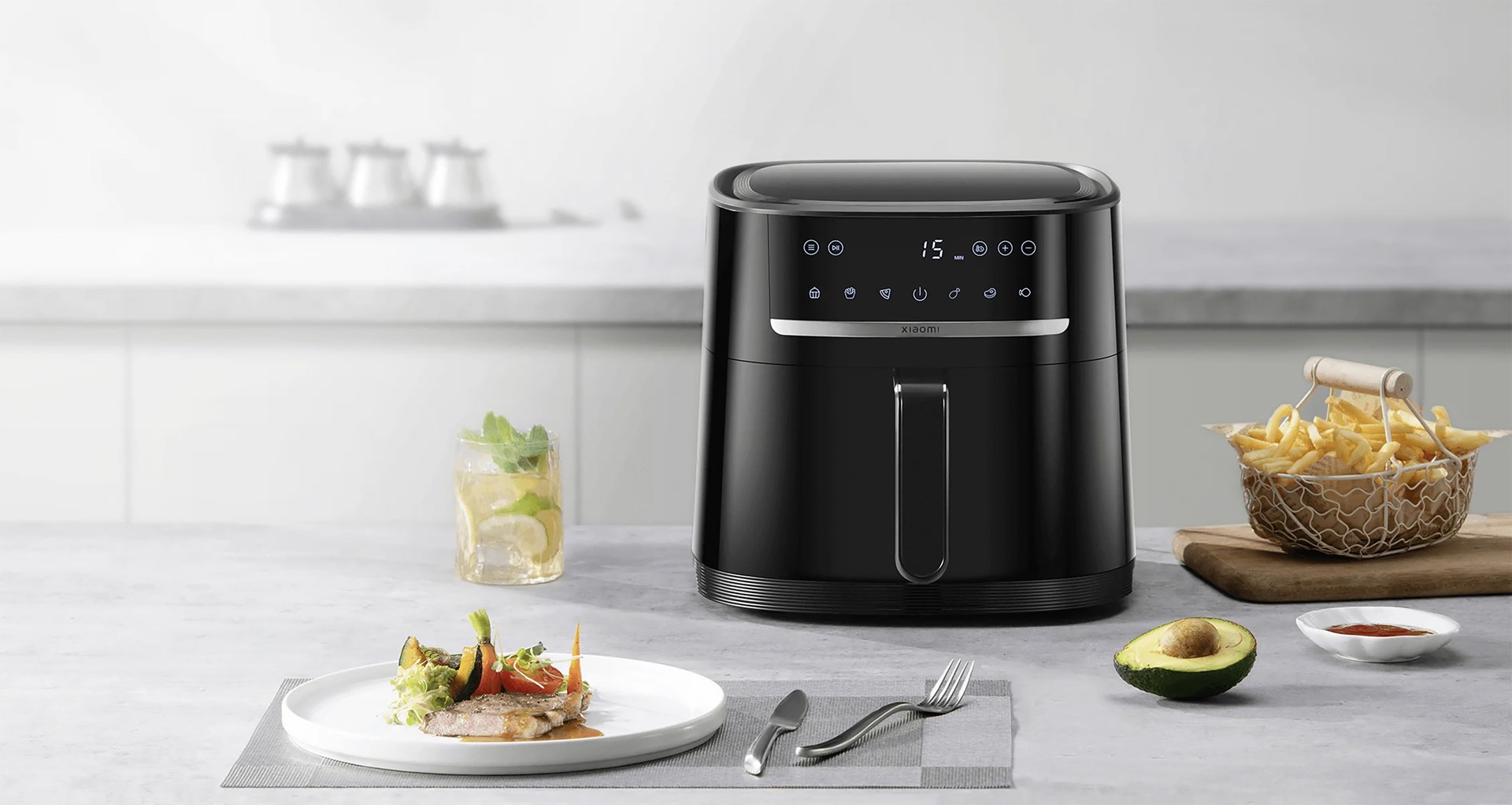 Friteza na vrući zrak XIAOMI Air Fryer 6L MAF08 (6l, 1500w, crna)-3