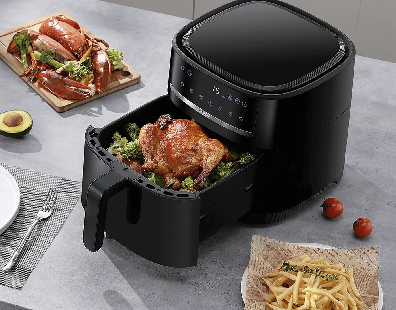 Friteza na vrući zrak XIAOMI Air Fryer 6L MAF08 (6l, 1500w, crna)-4