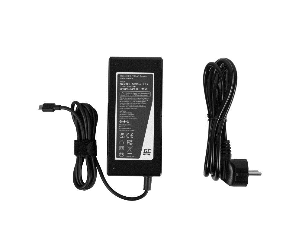 Adapter GREEN CELL AD140P (130W, crna)-6
