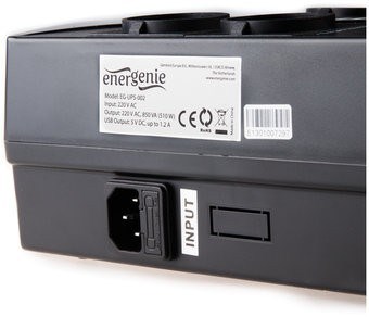 Izvor napajanja EnerGenie EG-UPS-001 (Line-Interactive, 0.65 kVA, 390 W, 4 AC izlaza)-2