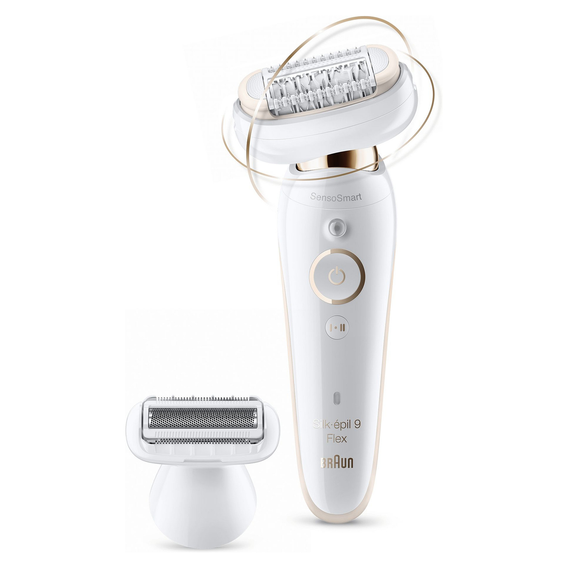 Epilator BRAUN Silk-épil 9 9002 (bežični Wet & Dry, 40 pinceta, 2 brzine, MicroGrip tehnologija, bijeli)-1