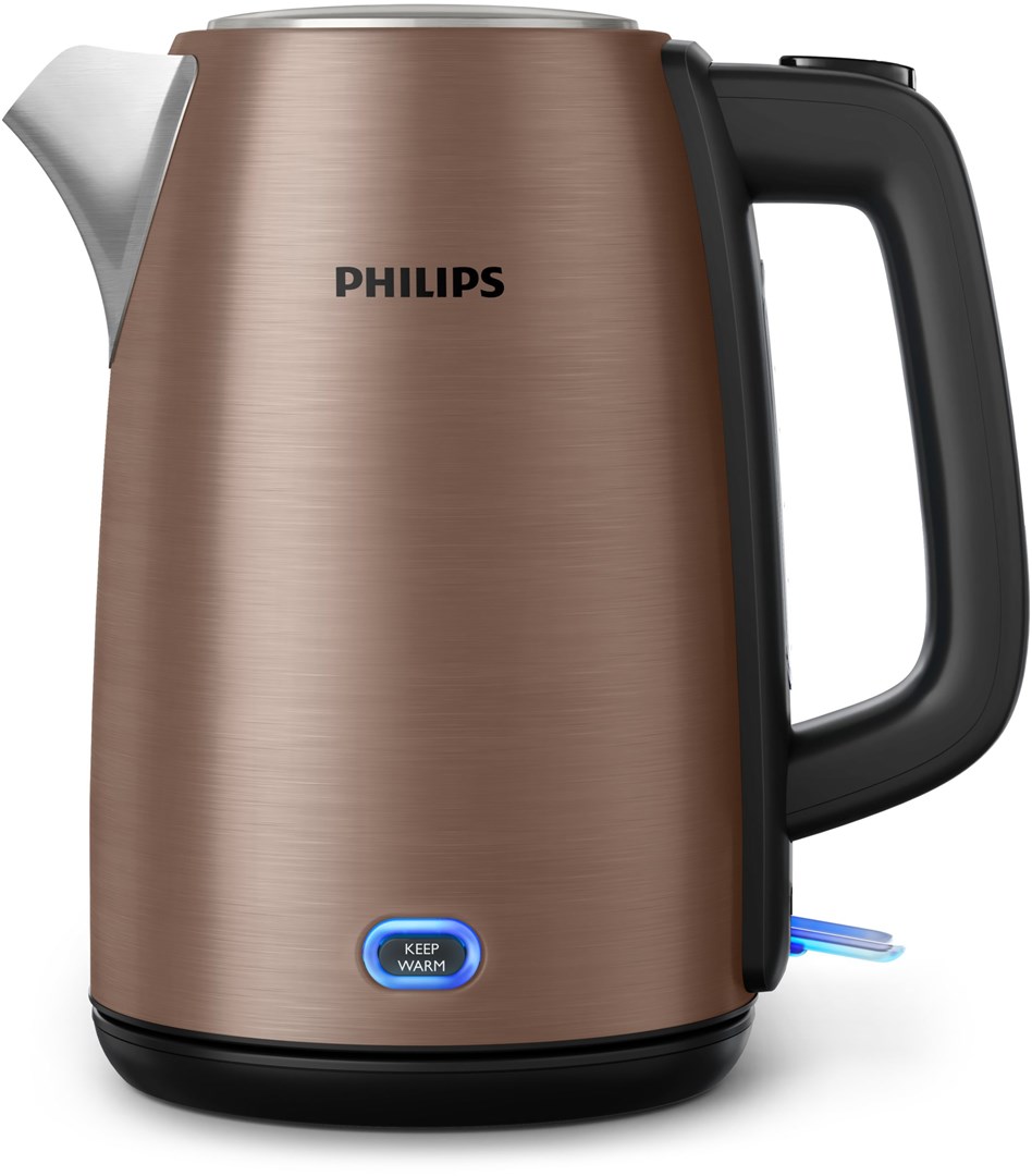 Electric kettle Philips Viva Collection HD9355/92 1.7 L 2060 W Black, Copper-0