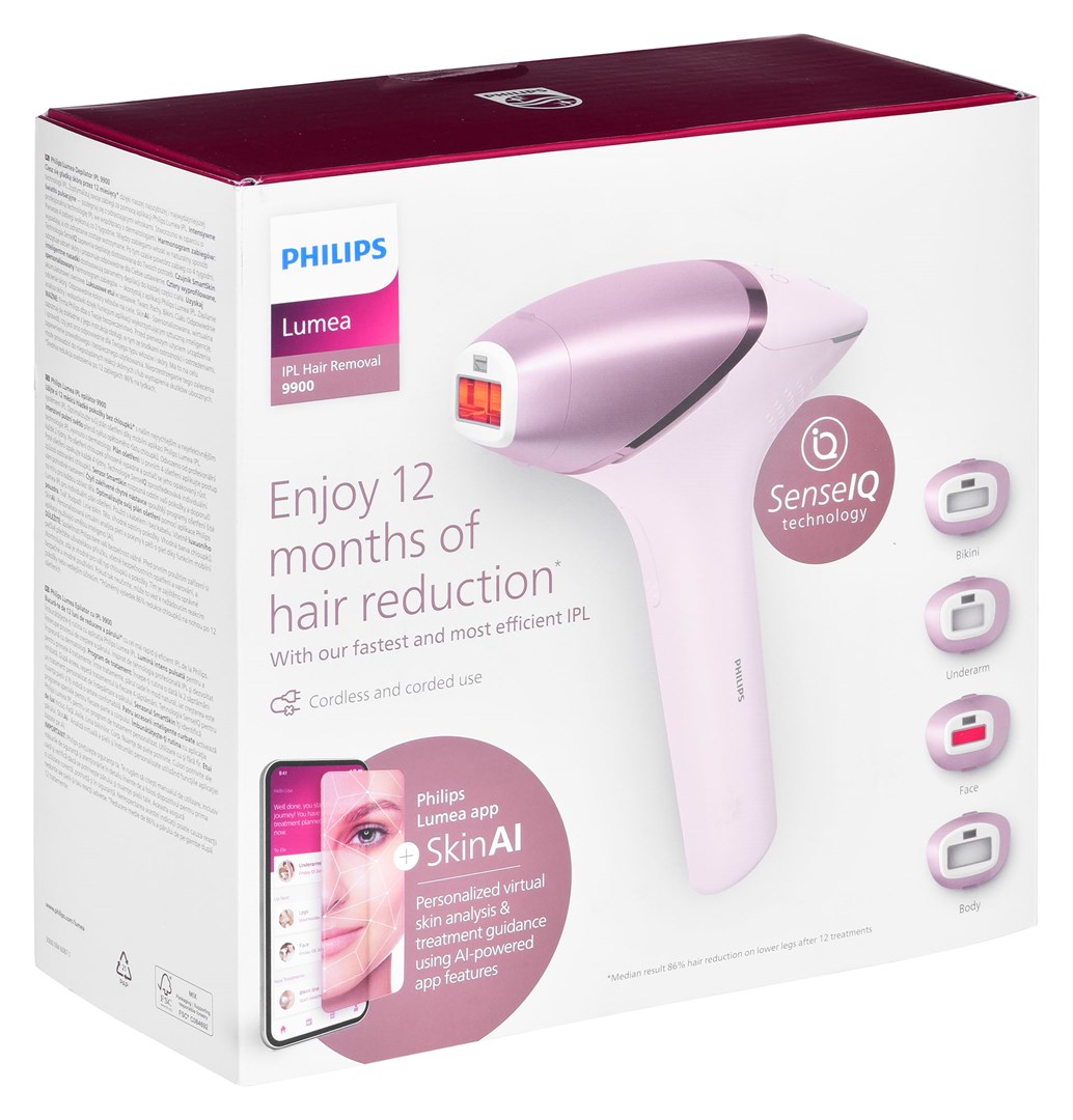 IPL uređaj PHILIPS Lumea BRI977/00 (Intense Pulsed Light, 450.000 bljeskova, nastavci za tijelo, lice, bikini i pazuhe, bežični + žičani, Pink Gold)-11