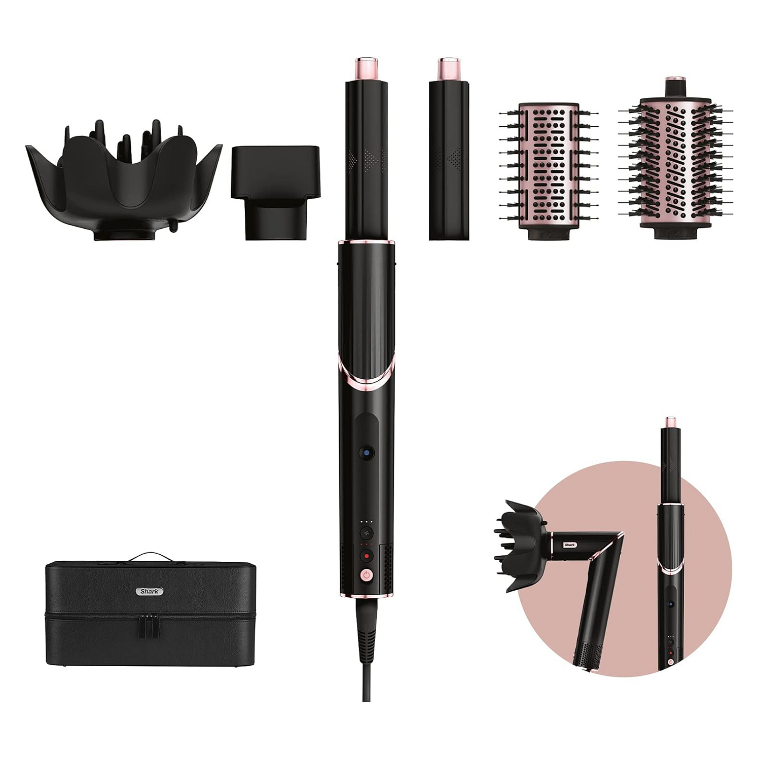 Shark FlexStyle 5-in-1 Multistyler Warm Black, Pink 1400 W 2.5 m-0