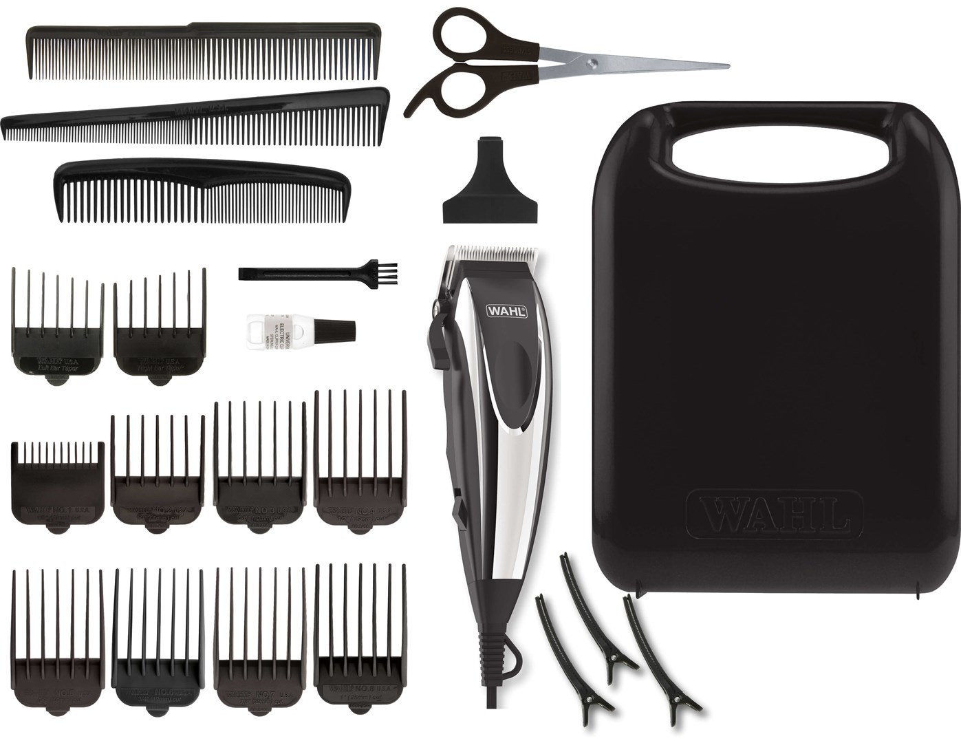 Stroj za šišanje WAHL 09243-2616 Home Pro Black, Metallic (8 dužina, 1 brzina, 4.6 cm širina reza)-2