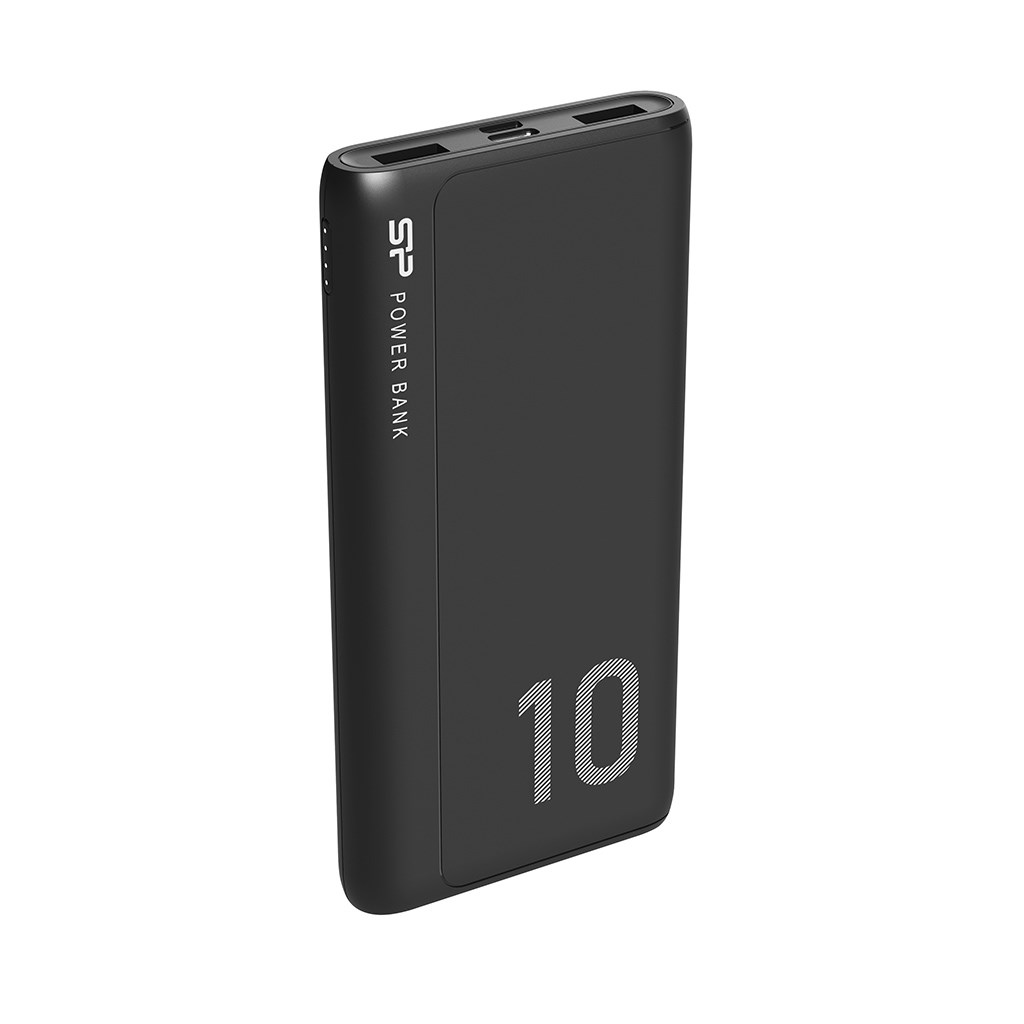 SILICON POWER GP15 Powerbank External battery 10000 mAh 2x USB 2.1A (SP10KMAPBKGP150K) Black-1