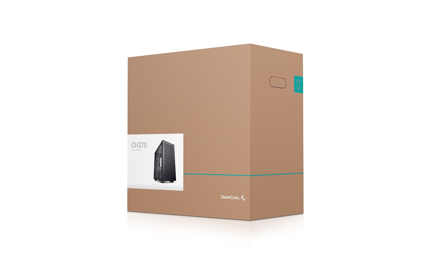 Kućište DEEPCOOL CH370 crna (Mini Tower, Tempered glass, 2x 3.5" i 3x 2.5" bay)-0