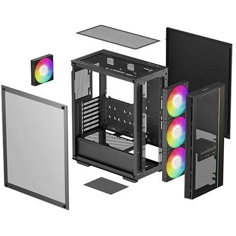 Kućište za računalo DEEPCOOL MATREXX 55 MESH V4 C (crna boja, midi tower)-3