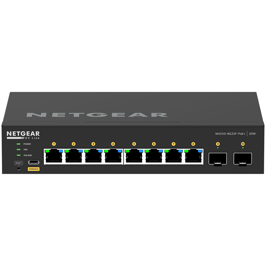Prekidač NETGEAR 8x1G PoE+ 220W and 2xSFP+ (220W, 8x1G, 2xSFP+)-16