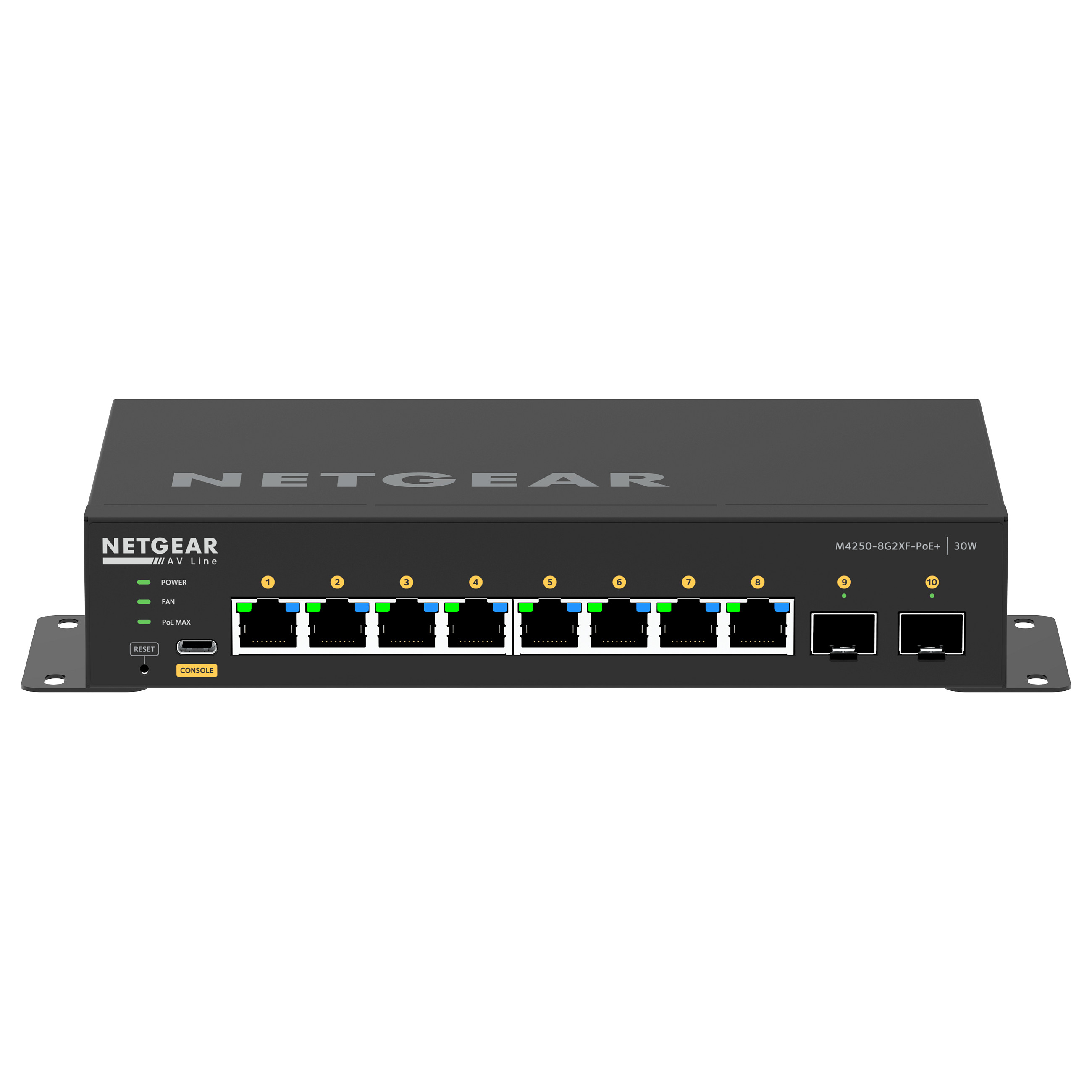 Prekidač NETGEAR 8x1G PoE+ 220W and 2xSFP+ (220W, 8x1G, 2xSFP+)-0