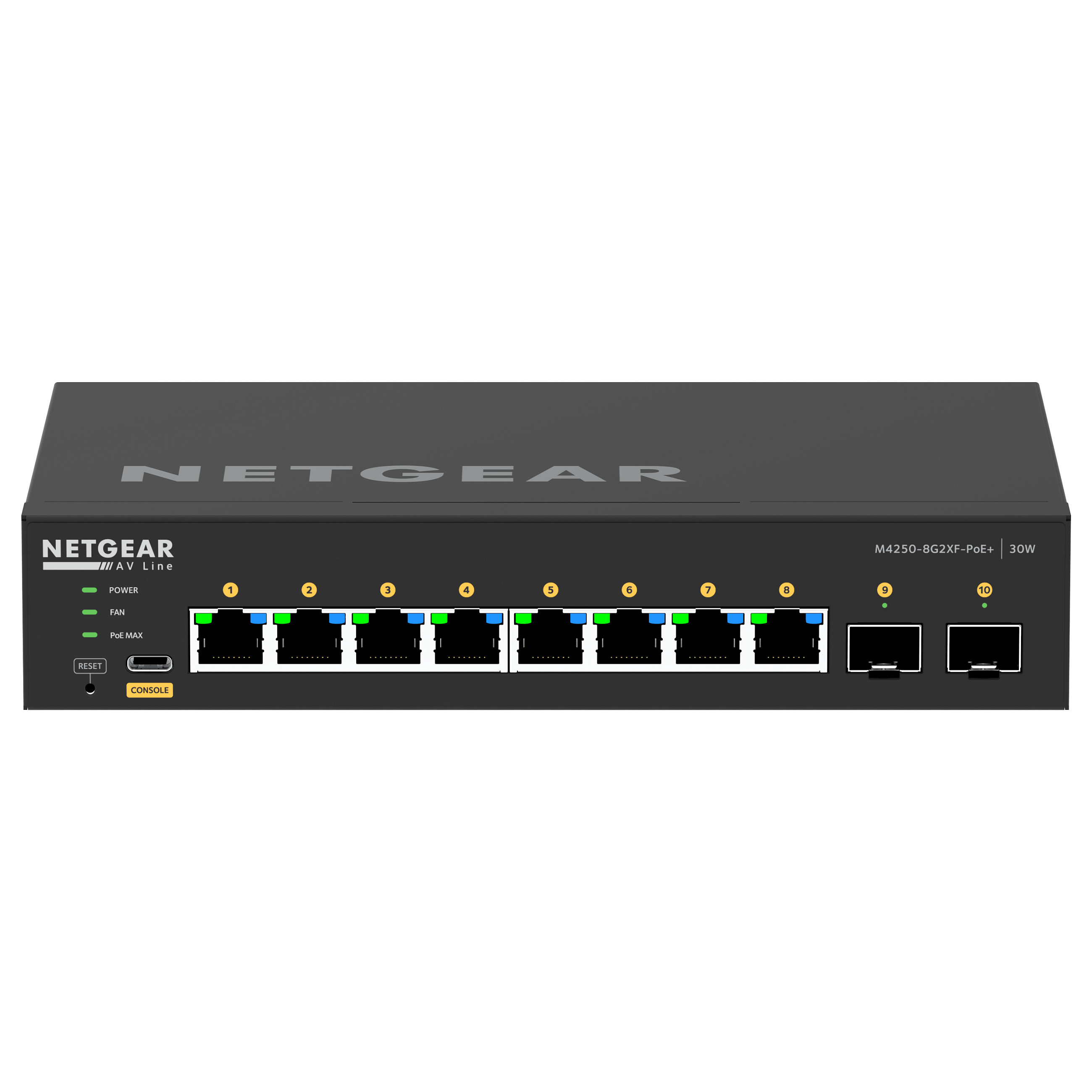 Prekidač NETGEAR 8x1G PoE+ 220W and 2xSFP+ (220W, 8x1G, 2xSFP+)-9